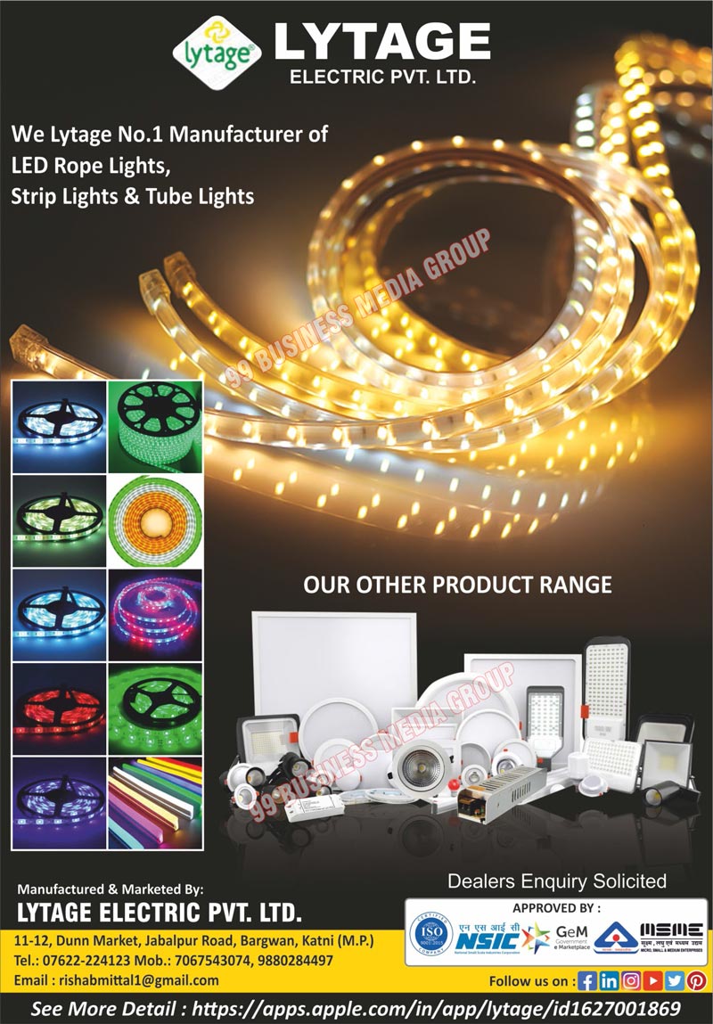 Led Lights, COB Lights, Led Rope Lights, Led Strip Lights, Led Tube Lights