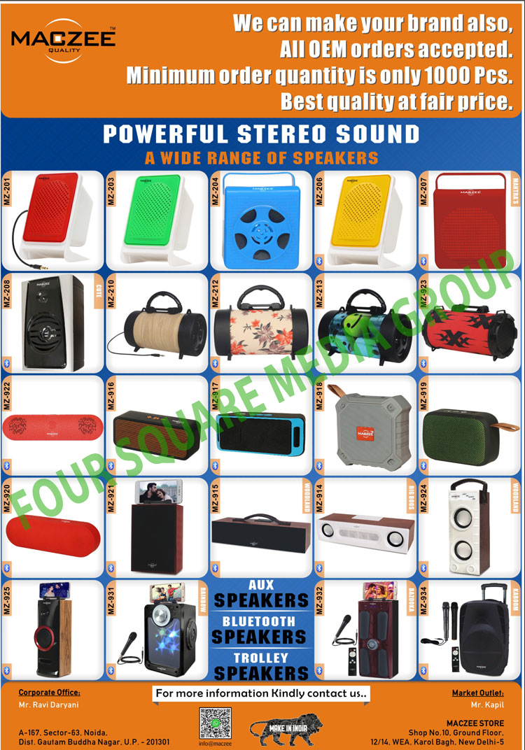 Speakers, Aux Speakers, Bluetooth Speakers, Trolley Speakers, Audio Speakers, Stereo Sound Speakers