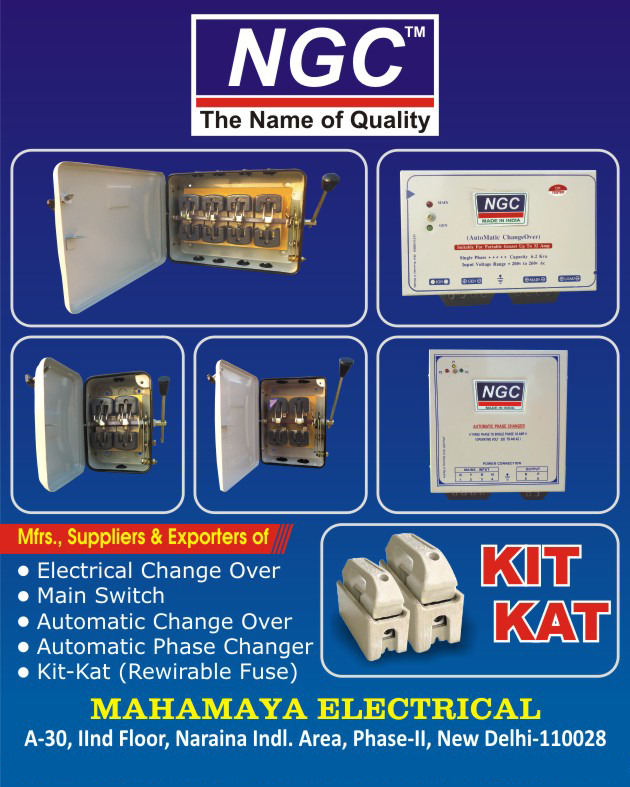 Electrical Changeover Switches, Main Switches, Automatic Changeover Switches, , Automatic Phase Changers, Kit Kat Fuses, Rewirable Fuses