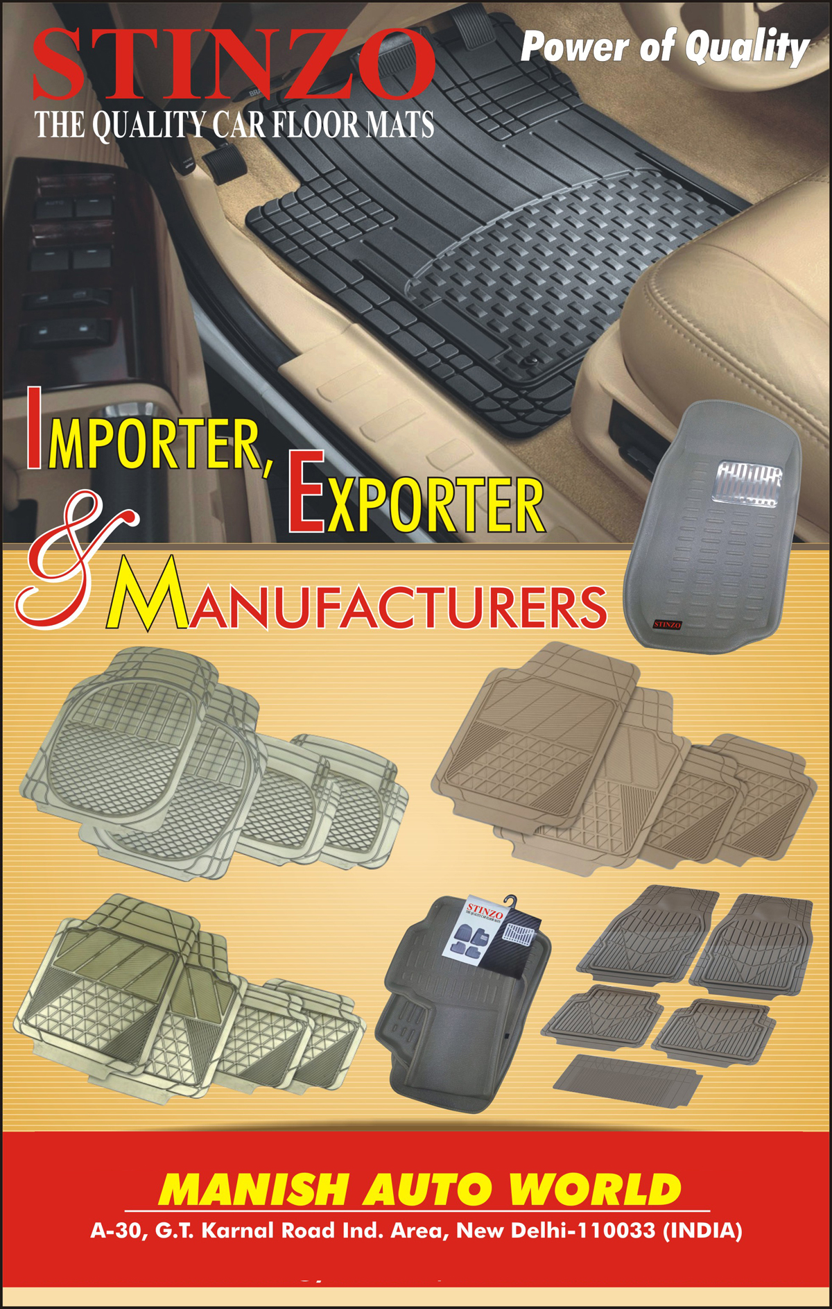 Automotive supplies car deals mats