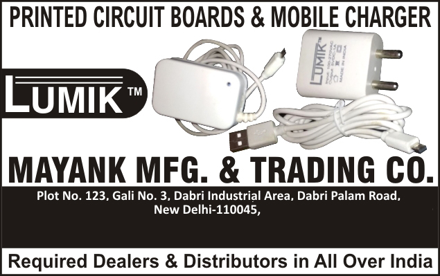 Mobile Charger Kits, Printed Circuit Boards, Complete Die Making PCB, Led Bulbs, Led Lights, PTH Printed Circuit Boards, CNC Drilling, Single Sided PTH PCB, Double Sided PTH PCB, Electrical Parts, Mobile Chargers, Car Chargers, Mobile Accessories, Power Bank