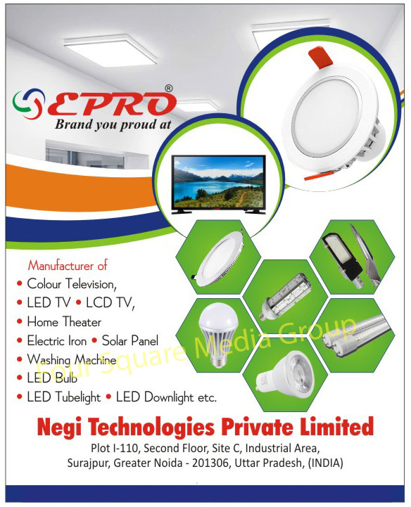 Colour Television, Color Television, Led TV, LCD TV, Home Theater, Electric Iron, Solar Panels, Washing Machine, Led Bulbs, Led Tube Lights, Led Down Lights
