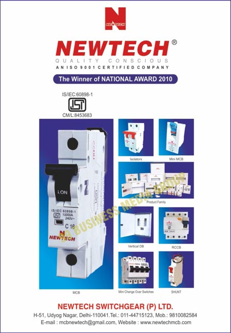 Electrical Miniature Circuit Breakers, Isolators, Mini Miniature Circuit Breakers, Product Family Miniature Circuit Breakers, SP Motor Starters, RCCBs, Mini Changeover Switches, Shunts, Vertical DBs, Miniature Circuit Breakers, RCCB Main Switches