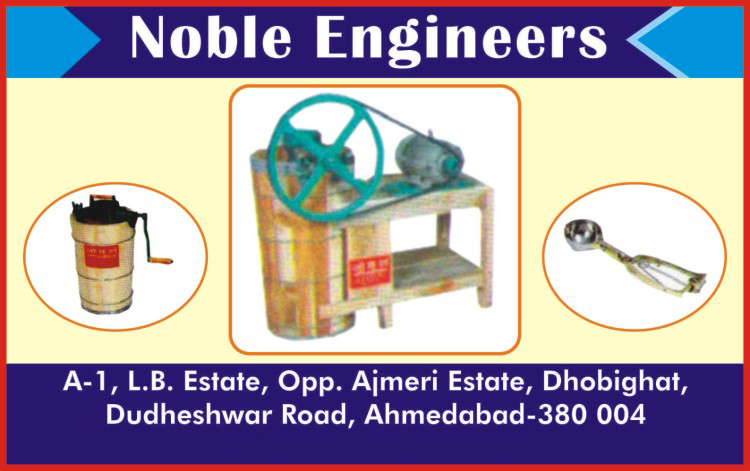 Ice Cream Machine Noble Engineers Manufacturers in Ahmedabad