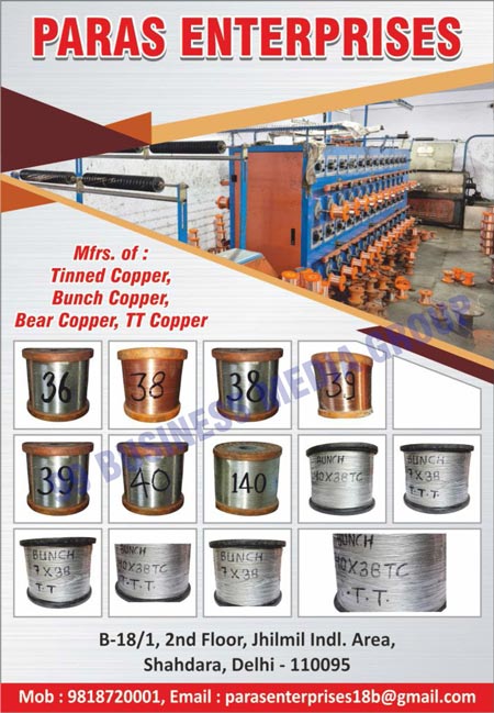 Copper Wires, Tinned Copper Wires, Bunch Copper Wires, Bear Copper Wires, TT Copper Wires
