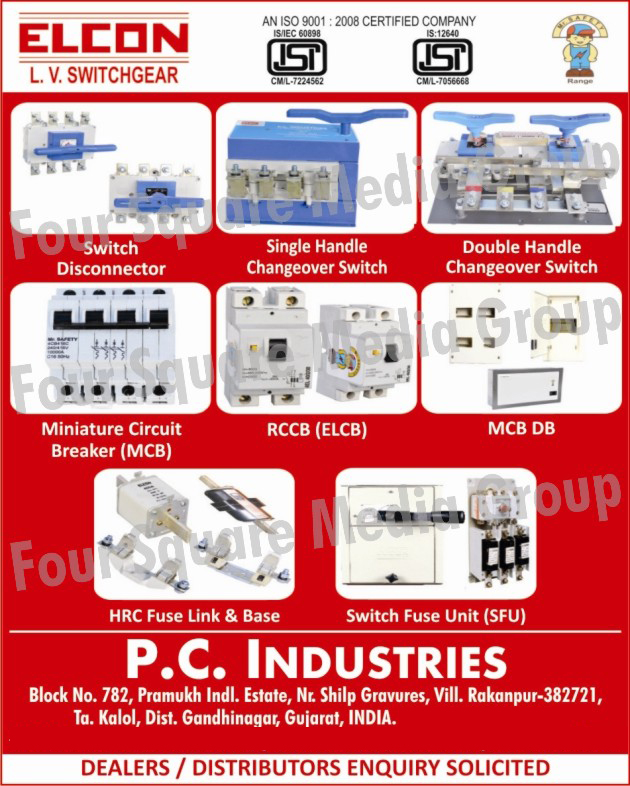 LV Switchgears, Switch Disconnectors, Single Handle Changeover Switches, Double Handle Changeover Switches, HRC Fuse Links, HRC Fuse Base, Miniature Circuit Breakers, MCB, RCCB, ELCB, MCB DB, Switch Fuse Units, SFU, Load Break Switches, Single Handle On Load Changeover Switches, Double Handle on Load Changeover Switches, Switch Fuse Unit in Stainless Steel Enclosures, Combination Fuse Units