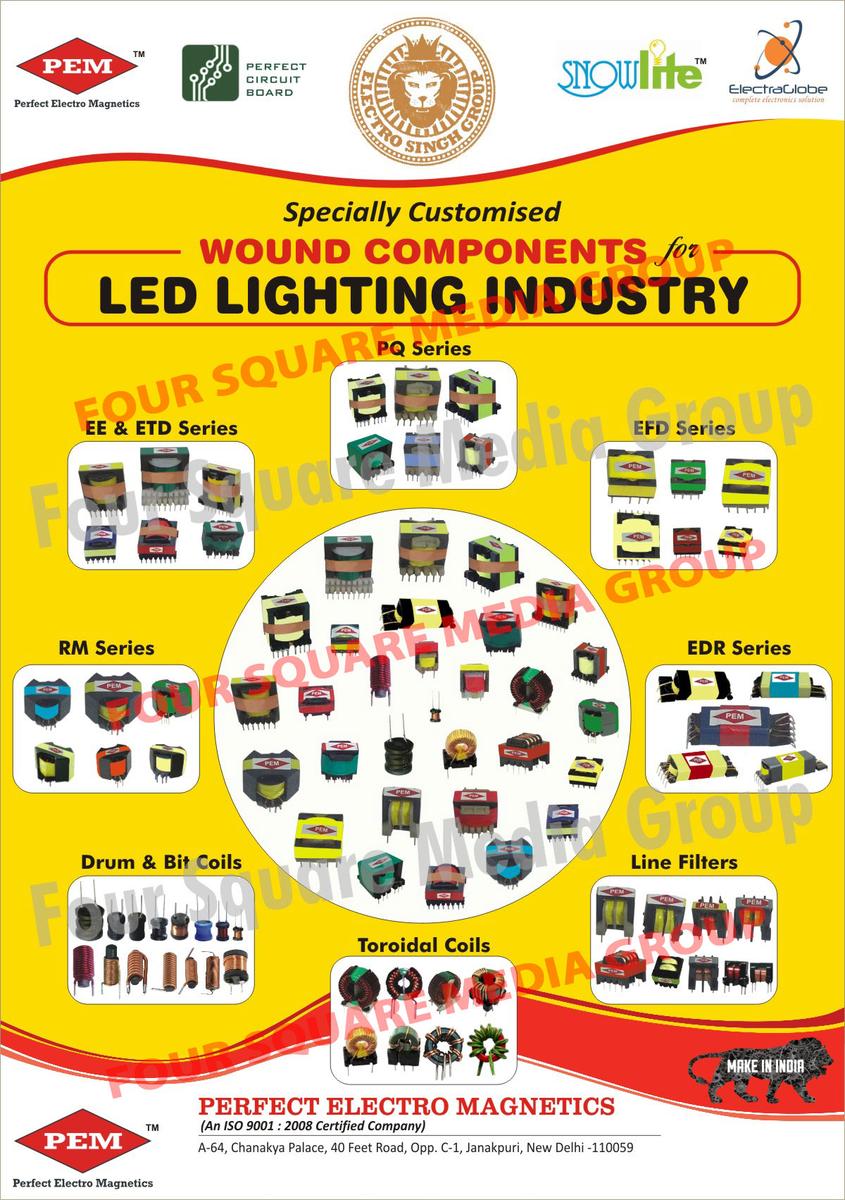 Led Light Industry Wound Components, Drum Coils, Bit Coils, Toroidal Coils Line Filters