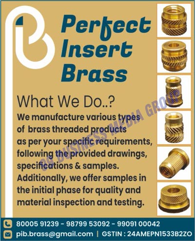 Brasses, Brass Inserts, Brass Studs, Brass Precision Components