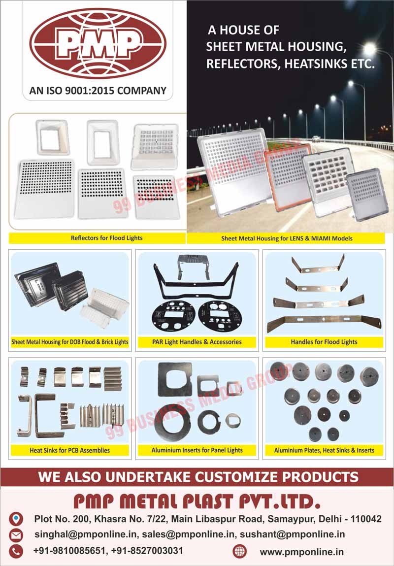 Sheet Metal Housings, Sheet Metal Reflectors, Sheet Metal Heatsinks, LENS Model Sheet Metal Housings, MIAMI Model Sheet Metal Housings, Food Light Reflectors, DOB Flood Light Sheet Metal Housings, DOB Brick Light Sheet Metal Housings, PAR Light Handles, PAR Light Accessories, Flood Light Handles, PCB Assembly Heat Sinks, Panel Light Aluminium Inserts, Aluminium Plates, Aluminium Heat Sinks, Aluminium Inserts