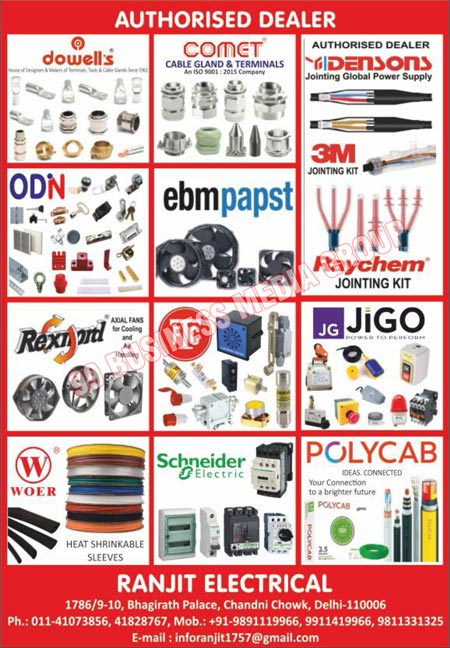 Electrical Goods, Brass Cable Glands, Single Compressor Type Brass Cable Glands, Double Compressor Type Brass Cable Glands, Flameproof Type Brass Cable Glands, Terminal Lugs, Cable Jointing Kits, Control Board Accessories, Panel Board Accessories, Aluminium Lugs, Copper Lugs, Electrical Products, Cable Glands, Cable Terminals, Electrical Terminals, Electrical Tools, Jointing Kits, Jointing Power Supplies, Cooling Axial Fans, Air Handling Axial Fans, Heat Shrinkable Sleeves