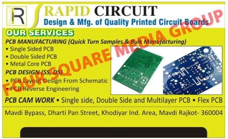 Printed Circuit Boards, Pcb, Single Side Pcb, Single Side Printed Circuit Boards, Double Side Printed Circuit Boards, Double Side Pcb, Metal  Core Pcb, Metal Core Printed Circuit Boards