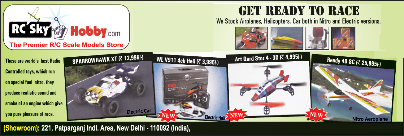 Radio Control Toys | Automobile Toys | Dummy Toys | Helicopter Toys | Toys  | Battery Toys | Truck Toys | Bike Toys | Scooter Toys | Boat Toys - RC Sky  Hobby, Manufacturers in New Delhi