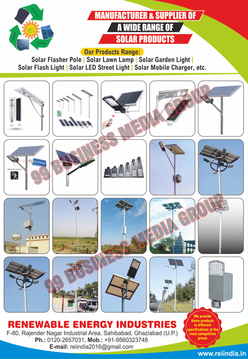 Solar Products, Solar Flasher Poles, Solar Lawn Lamps, Solar Garden Lights, Solar Flash Lights, Solar Led Street Lights, Solar Mobile Chargers, Solar Power Plant, Solar Home Lightings, Solar Water Heaters, Solar Charge Controllers, Solar Lanterns, Light Cabinet Body, Light Casings, Solar DC Lights, Solar Lantern PCB, Solar Lantern Printed Circuit Boards, Solar Inverters, Solar Street Lights, Led Batten Lights, AC Highway Lights, Ac Drivers, Street Light Housings, Integrated Solar Street Light Systems, Semi Integrated Solar Street Light Systems, Solar High Mast Lights, Solar Led Street Light Luminaries, AC Led Street Lights, Ac Led Flood Lights, MPPT Charge Controllers, Lanterns, Study Lamps, Solar Charger Controllers, Solar Photovoltaic Modules