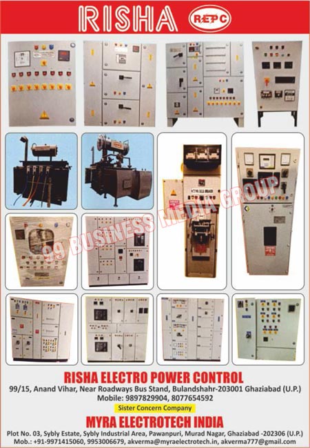 Power Factor Panels, LT Distribution Boards, Motor Stater Panels, DG Synchronisation Panels, HT Transformers, C Panels, R Panels, Oil Circuit Breakers, Vaccum Circuit Breakers, Electrical Control Panels, Electrical Panels