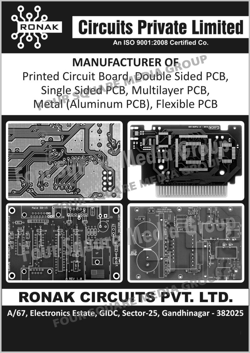 Printed Circuit Boards, Double Sided Printed Circuit Boards, Single Sided Printed Circuit Boards, Multilayer Printed Circuit Boards, Metal Aluminium Printed Circuit Boards, Flexible Printed Circuit Boards, PCB, Double Sided PCB, Single Sided PCB, Multilayer PCB, Metal PCB, Flexible PCB