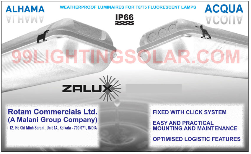 Fluorescent Lamps Weatherproof Luminaires,Weatherproof Luminaires, Street Lights Luminaires, Emergency Luminaires, Luminaires