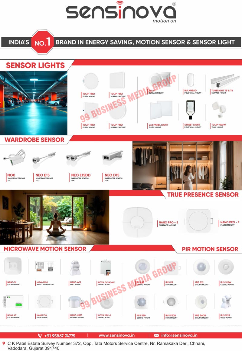 Sensors, Microwave Motion Sensors, PIR Motion Sensors, Light Control Sensors, Microwave Dimming Sensors, High Bay Warehouse Sensors, IR Sensor Switches, Touch Switches, Remote Switches, Mobile App Switches, Microwave Led Sensor Lamps, Sensor Tube Lights, Sensor Lights, Micro Wave Motion Sensors, Wardrobe Sensors, Day Light Control Sensors, Night Light Control Sensors, Automatic Hand Sanitizer Dispensers, True Presence Sensors, Dry Contact Sensors, Motion Sensors, Day Sensors, Night Sensors, PIR Sensors, Sensors Lights