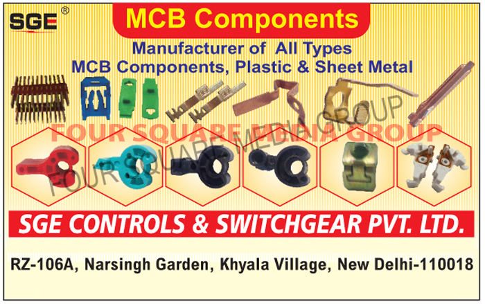 MCB Components, Plastic MCB Components, Sheet Metal MCB Components