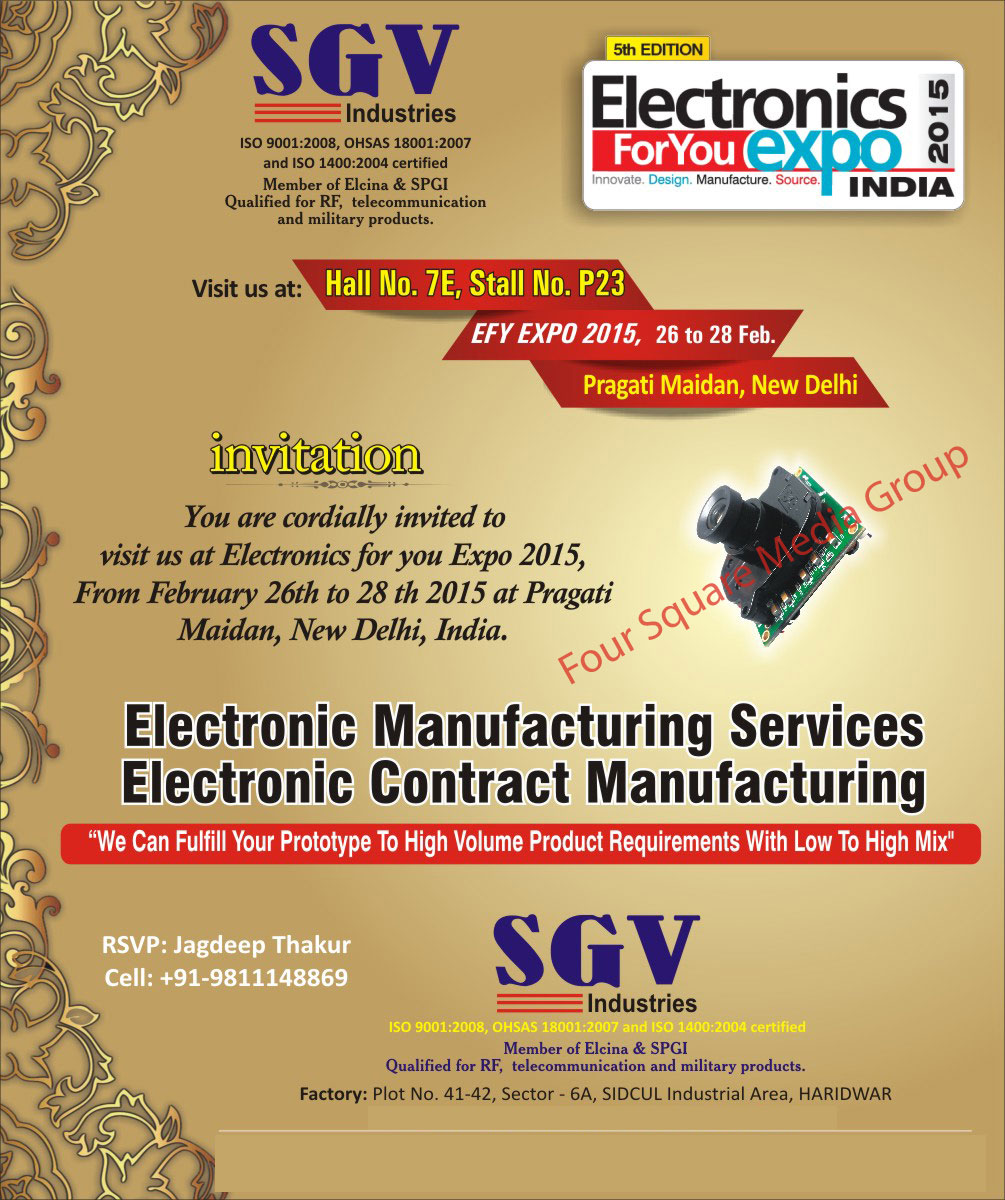 Electronic Services, Electronic Contract, CCTV Camera Main Boards, Camera Sensor, CCTV Solutions
