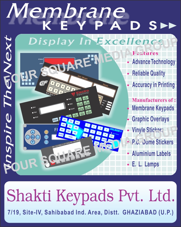 Membrane Keypads, Graphic Overlays, Vinyl Stickers, PU Dome Stickers, Aluminium Labels, El Lamps