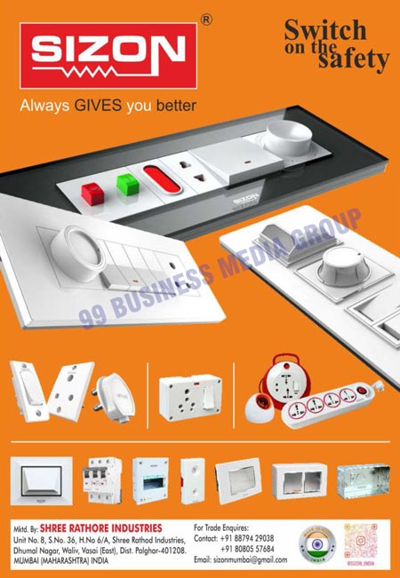 Fan Regulators, Electrical Plugs, Led Foot Lights, MCBs, Bulb Holders, Switches, Switch Boards, Extension Boards, Electrical Products
