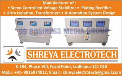 HT Control Panels, LT Control Panels, Power Control Centers, Power Control Centres, Motor Control Centers, Motor Control Centres, Distribution Boards, Bus Ducts, Cable Trays, Power Factor Correction Panels, Electrical Panels, Servo Controlled Voltage Stabilizers, Plating Rectifiers, Ultra Isolations, Electrical Transformers, Automation System Desings