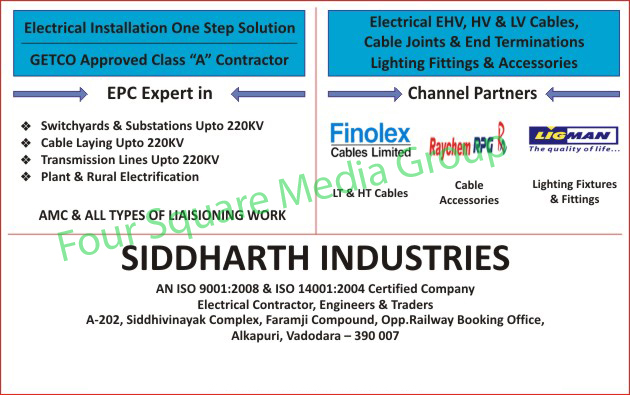 EHV Cables, HV Cables, LV Cables, HT Cables, Cables, Lt Cables, Cable Accessories, Light Fittings, Fixture Fittings, Electrical Cable Accessories, Electrical Installation Contractor, Switchyards, Substations, Cable Laying, Transmission Lines, Electrification Plant, Rural Electrification