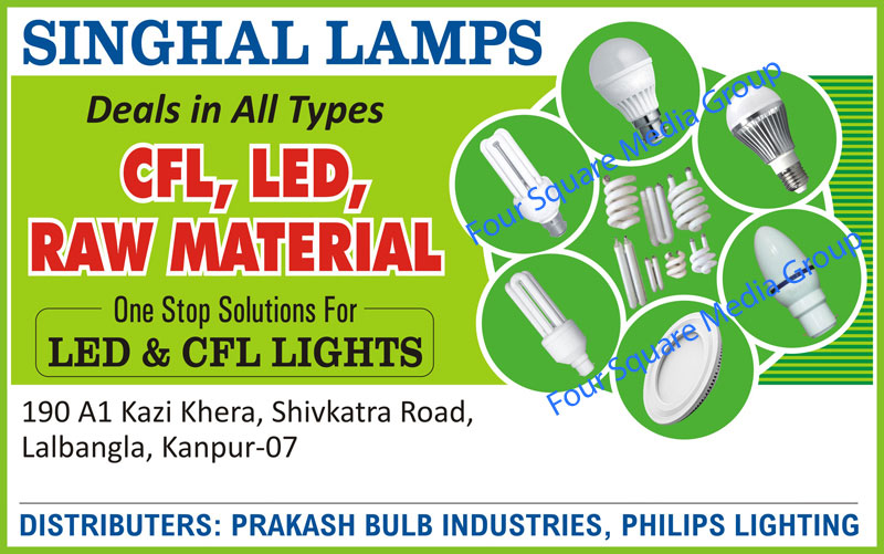 CFL Lights, Led Lights, Bulbs, Led Raw Materials, CFL Raw Materials