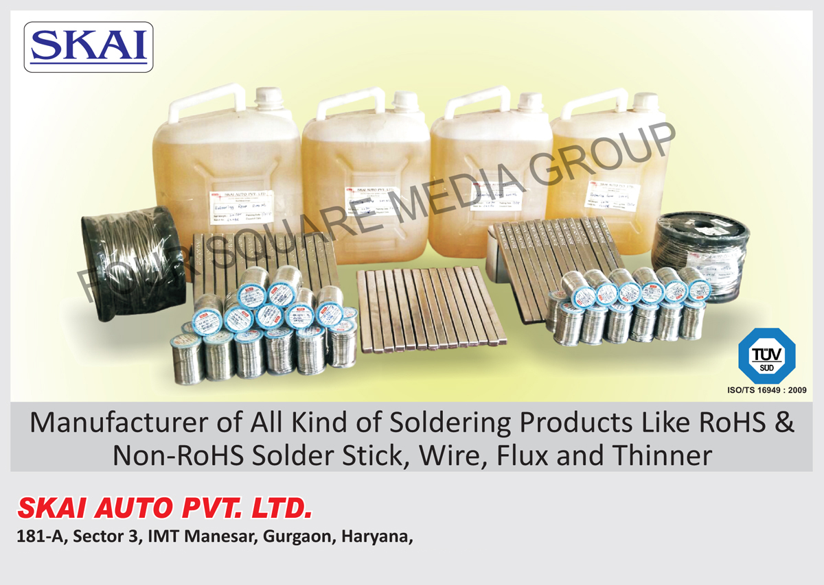 Soldering Products, Soldering Flux, Soldering Thinners, Rohs Solder Sticks, Non Rohs Solder Sticks, Solder Wires