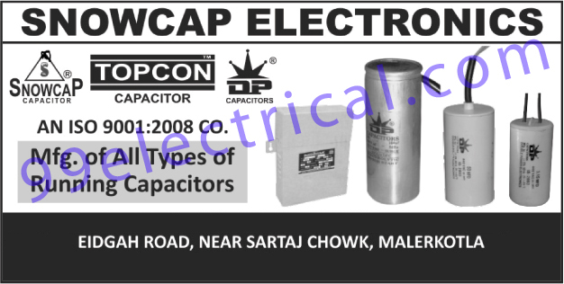 Electrical Parts, Capacitors, Running Capacitors, Starting Capacitors