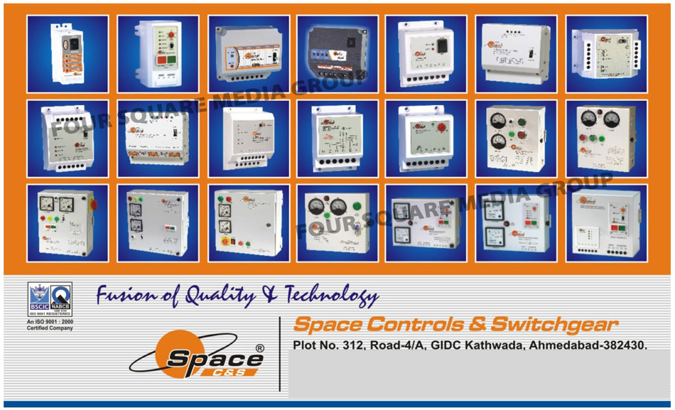 Liquid Level Controllers, Motor Starters, Phase Failure Relays, Water Level Guards, Liquid Level Controller Timers, Auto Water Level Limit Switches, Earth Leakage Circuit Breakers, Earth Leakage Relays