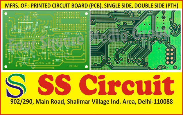 Printed Circuit Boards, PCBs, Single Side PCBs, Single Side Printed Circuit Boards, Double Side PCBs, Double Side Printed Circuit Boards, Double Side PTH Printed Circuit Boards, Double Side PTH PCB