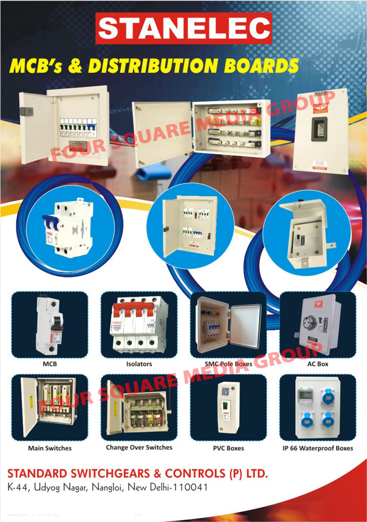 MCB, Distribution Boards, Isolators, SMC Pole Boxes, AC Box, Main Switches, Change Over Switches, PVC Boxes, IP 66 Waterproof Box
