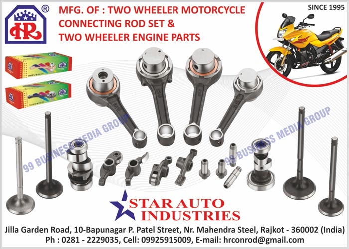 Two Wheeler Motorcycle Connecting Rod Sets, Two Wheeler Motorcycle Engine Parts, Two Wheeler Engine Parts, Two Wheeler Connecting Rod Sets