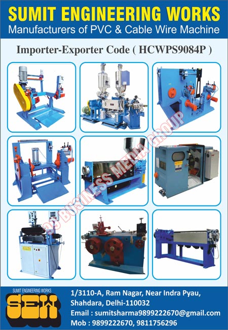PVC Wire Machines, Cable Wire Machines