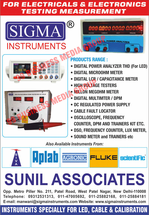 Led Electrical Testing Instruments, Cable Testing Electrical Testing Instruments, Calibration Electrical Testing Instruments, Electronic Testing Instruments, Led Electronic Testing Instruments, Cable Testing Electronic Testing Instruments, Calibration Electronic Testing Instruments, Digital LCR Meter Testing Instruments, Digital Capacitance Meter Testing Instruments, Digital Microohm Meter Testing Instruments, High Voltage Tester Instruments, Digital Multimeter Testing Instruments, Power Analyzers, Million Megohm Meter Testing Instruments, DC Regulated Power Supplie Testing Instruments, Cable Fault Locator Testing Instruments, Oscilloscope Counter Testing Instruments, Frequency Counter Testing Instruments, Trainer Kit Testing Instruments, DPM Testing Instruments, Digital Panel Meters, Digital Lux Meters, Insulation Testers, Digital Storage Scopes, Electrical Testing Measurements, Electronics Testing Measurements, Led Digital Power Analyzer THD Testing Instruments, Sound Meter Testing Instruments, Sound Trainer Testing Instruments, Led Instruments, Cable Instruments, Calibration Instruments, DPM Kit Testing Instruments, DSO Counter Testing Instruments, Lux Meter Testing Instruments