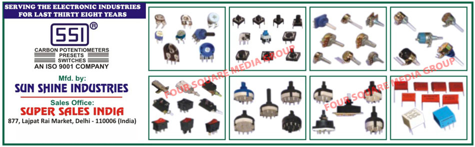 Carbon Potentiometers, Electronic Switches