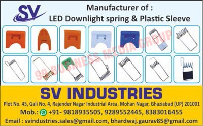 Led Down Light Springs, Led Plastic Sleeves