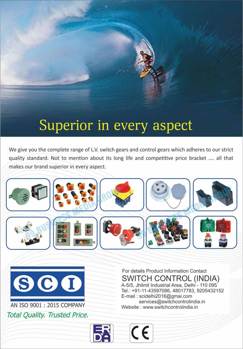 Electrical Products, Pendent Push Buttons, CAM Operated Rotary Switches, Bakelite Fuse Holders, Metal Clad Plugs, Metal Clad Sockets, Hooters, Buzzers, Push Button Actuators, Indicator Lights, Industrial Hooters, Solid State Buzzers, Pendent Push Button Stations, Push Button Switches
