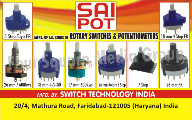 Rotary Switches, Potentiometers