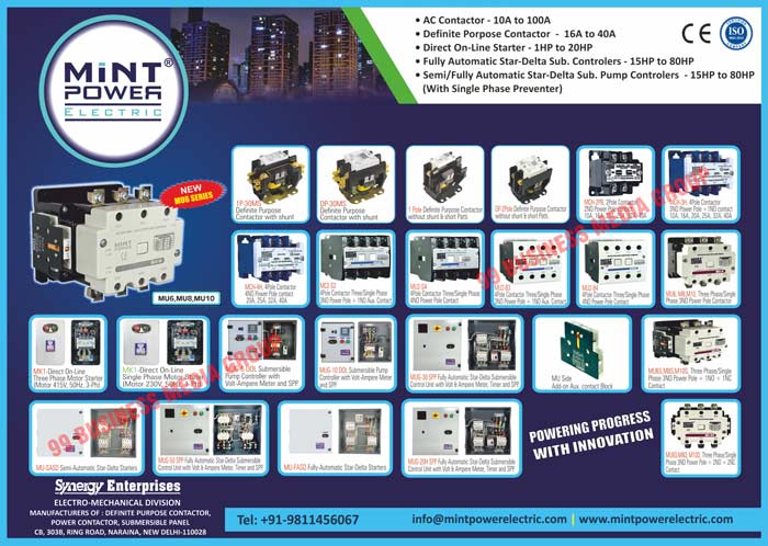 AC Contactors, Two Pole AC Contactors, Three Pole AC Contactors, Four Pole AC Contactors, 1P Definite Purpose Contactors, 2P Definite Purpose Contactors, Two Pole Contactors, MU1 Contactor Coil Voltages, MU2 Contractor Coil Voltages, Three Phase Submersible Panel AC Contactors, Single Phase Submersible Panel AC Contactors, SSPS, SDPSs, SSPWs, SDPWs, Dol Starters, Auxiliaries, SSPWs, SDPWs, Timers, Digital Meters, Power Contactors, Dol Panels, Delta Panels, Single Pole Contactors, Double Pole Contactors, Connectors, Motor Starters, Control Panels, Overload Relays, Semi Automatic Star Delta Sub. Pump Controllers, Automatic Star Delta Sub. Pump Controllers, Automatic Star Delta Sub. Controllers, Direct Line Starters