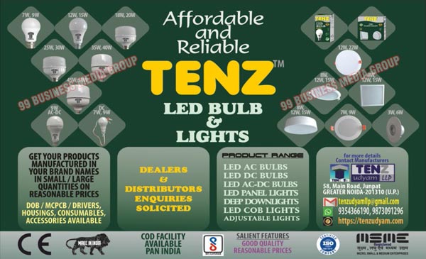 Led Bulbs, Led Lights, DOBs, MCPCBs, Led Drivers, Led Housings, Led AC Bulbs, Led DC Bulbs, Led AC DC Bulbs, Led Panel Lights, Deep Down Lights, Led COB Lights, Adjustable Lights, Led Accessories