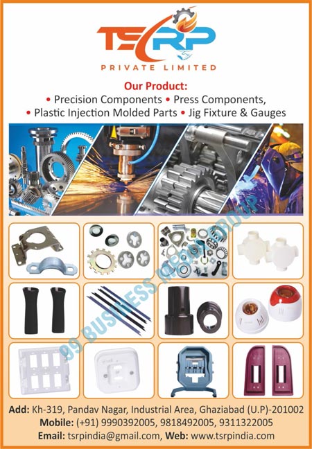 Precision Components, Press Components, Plastic Injection Molded Parts, Jig Fixtures, Jig Gauges