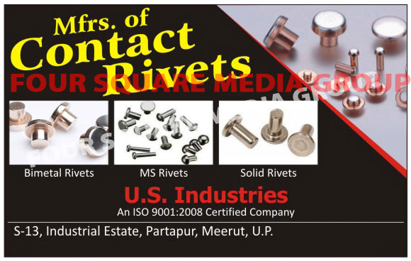 Contact Rivets, Bimetal Rivets, MS Rivets, Solid Rivets