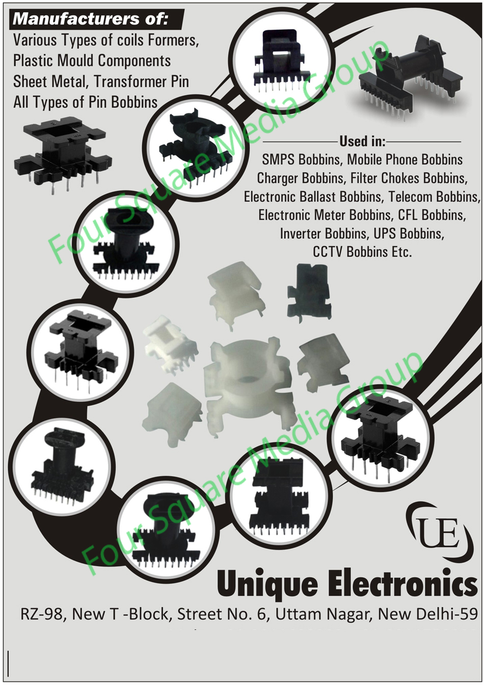 Coil Formers, Plastic Mould Component Sheet Metal, Plastic Mold Component Sheet Metal, Transformer Pins, Pin Bobbins