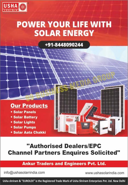 Solar Panels, Solar Batteries, Solar Lights, Solar Pumps, Solar Aata Chakkies