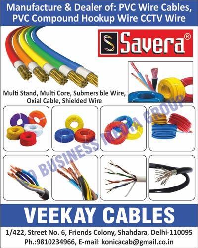PVC Wire Cables, PVC Compound Hookup Wire CCTV Wires, Multi Strands, Multi Cores, Submersible Wires, Oxial Cables, Shielded Wires
