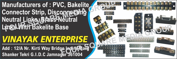 PVC, Bakelite Connector Strips, Disconnecting Neutral Links, Bakelite Base Brass Neutral Links