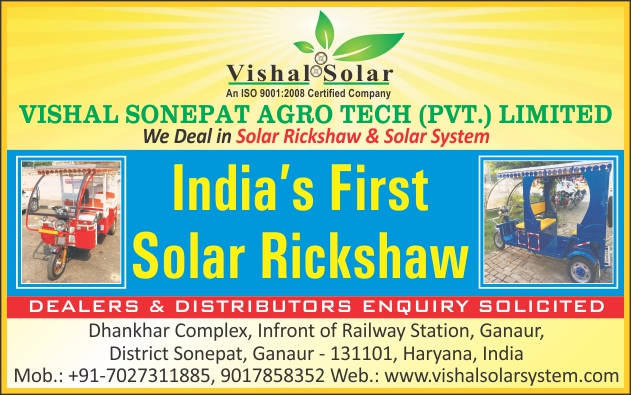 Solar Rickshaw, Solar Systems