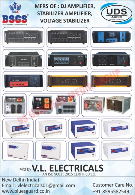 DJ Amplifiers, Stabilizer Amplifiers, Volatge Stabilizers
